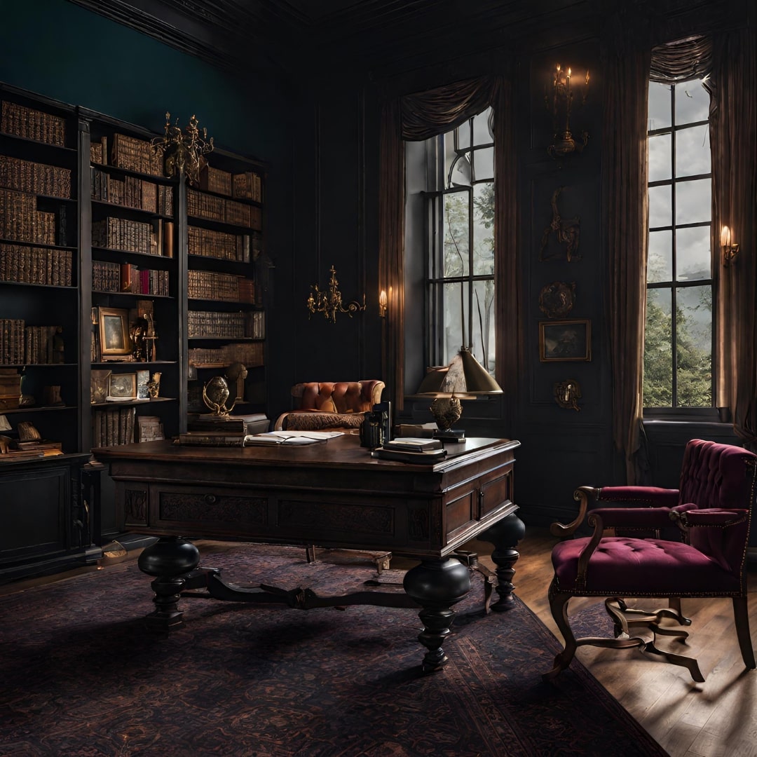 dark academia office