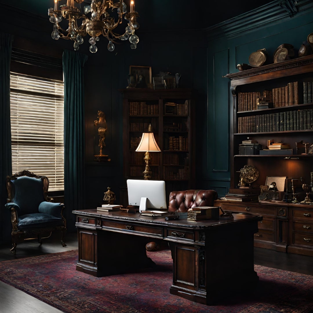 dark academia office