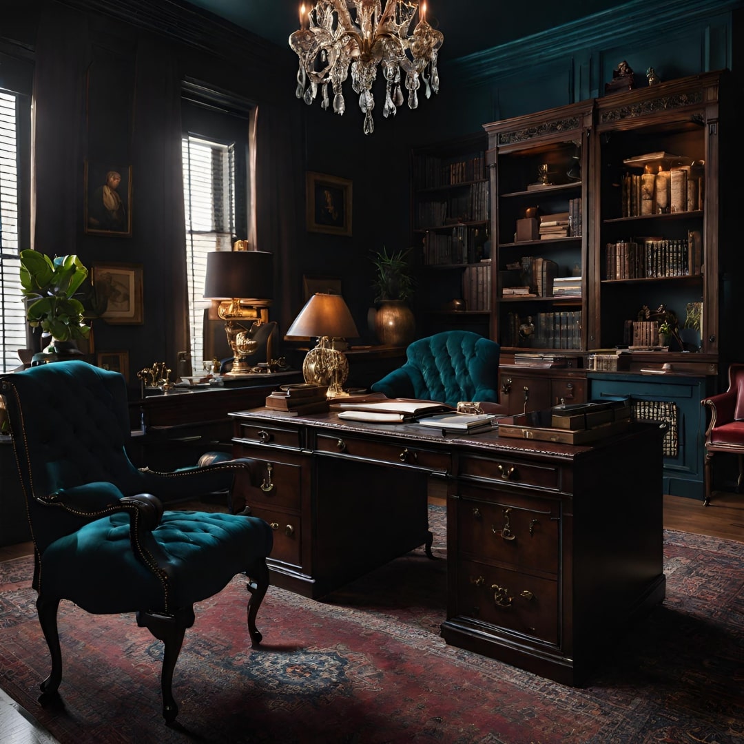 dark academia office