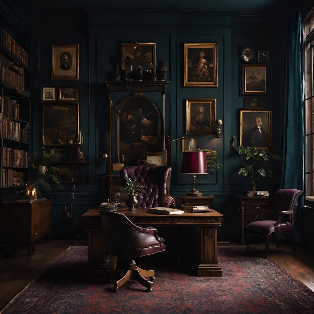 dark academia office