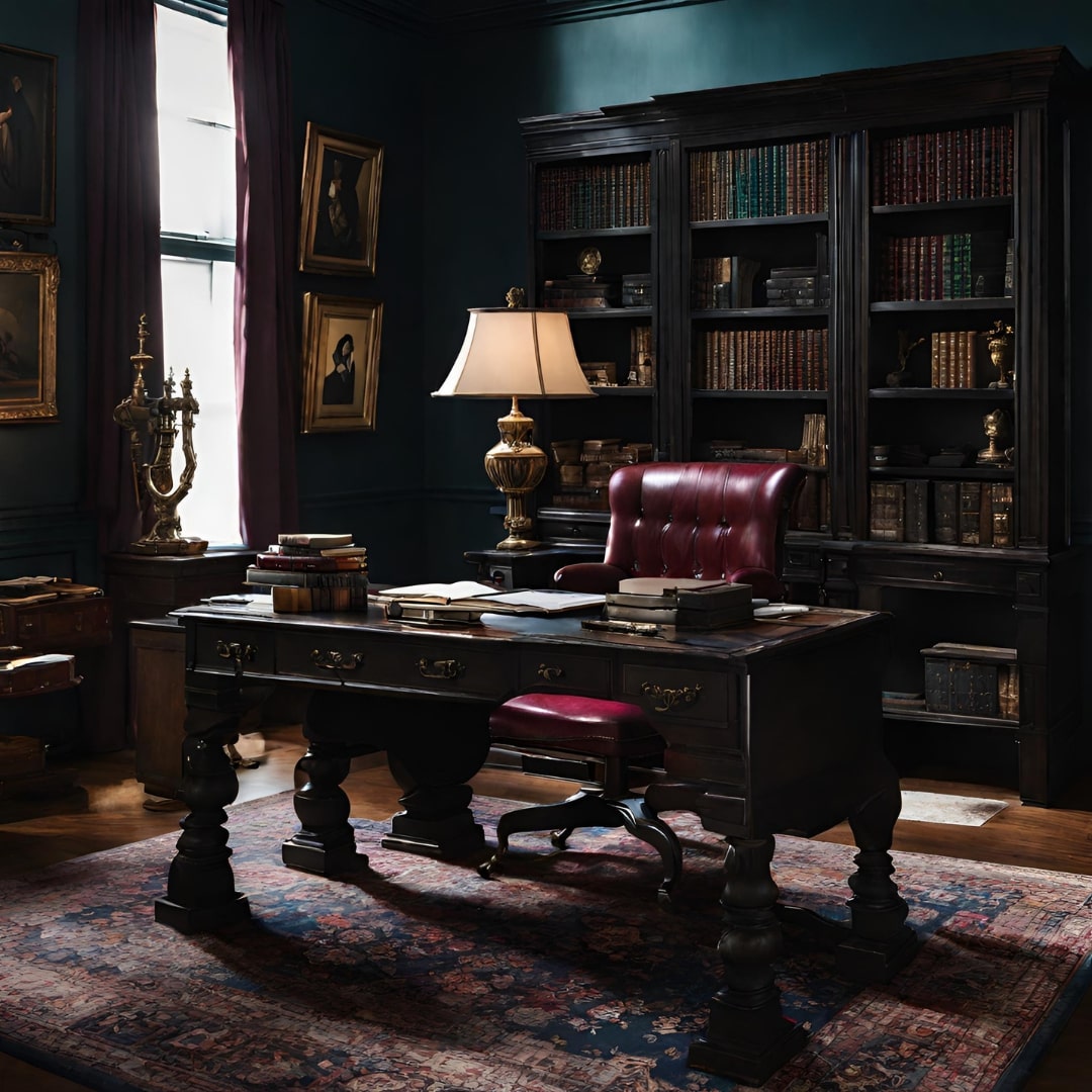 dark academia office