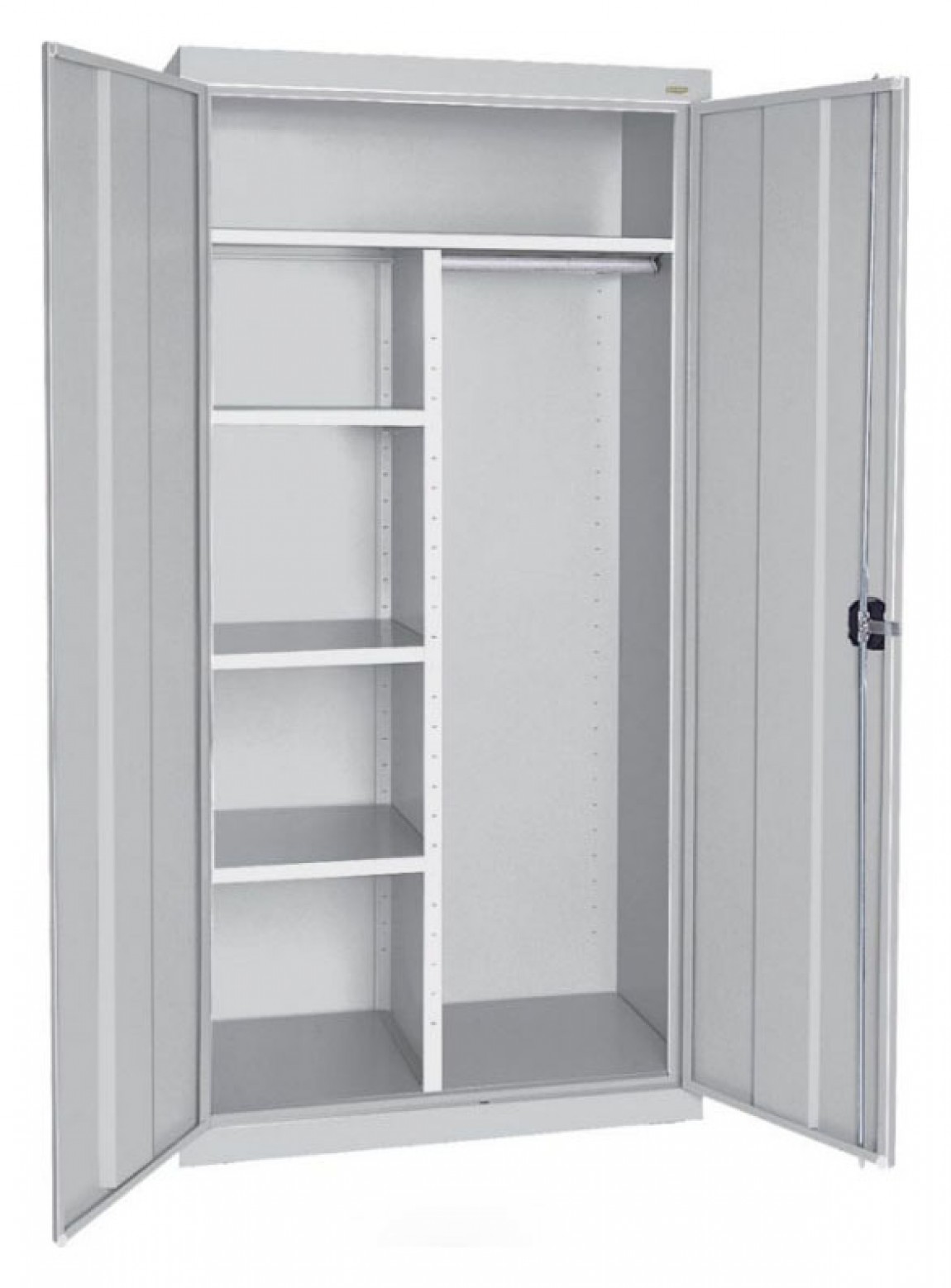 white storage cabinet