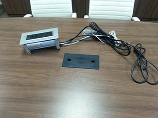 Conference Table Power Outlet Data Port Connectivity Box