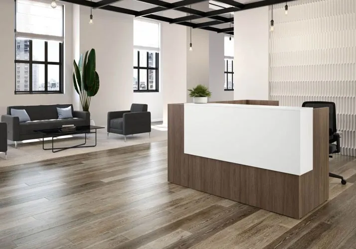 Modern L Shaped Reception Desk