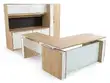Sit Stand L Shape Desk with Storage Set