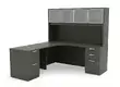L Shaped Desk with Hutch