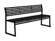 Metal Park Bench