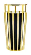 Outdoor Trash Can with Ashtray