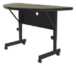 Flip-Top Crescent Table
