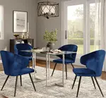 Modern Industrial Glass Table