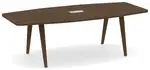 Wooden Leg Boat Shaped Conference Table
