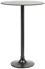 Mid-Century Modern Faux Marble High Pedestal Table