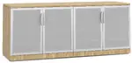 Office Storage Credenza with Glass Doors