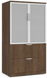 Lateral File with Storage Cabinet Top