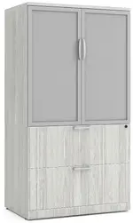 Lateral File with Storage Cabinet Top