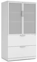 Lateral File with Storage Cabinet Top