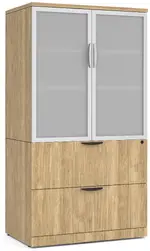 Lateral File with Storage Cabinet Top