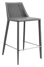 Minimalist Leather Counter Stool