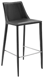Minimalist Leather Bar Stool