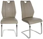 Modern Industrial Cantilever Chair - Set of 2