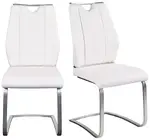Modern Industrial Cantilever Chair - Set of 2