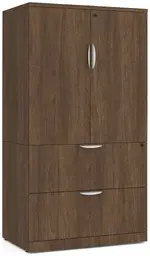 Lateral File with Storage Cabinet Top