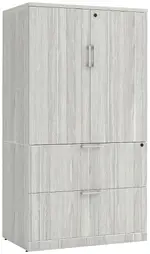 Lateral File with Storage Cabinet Top