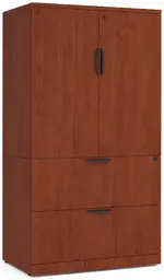 Lateral File with Storage Cabinet Top