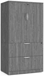 Lateral File with Storage Cabinet Top