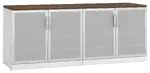 Office Storage Credenza with Glass Doors