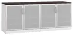Office Storage Credenza with Glass Doors