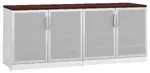 Office Storage Credenza with Glass Doors