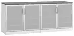 Office Storage Credenza with Glass Doors