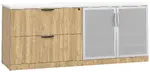 Office Storage Credenza with Glass Doors