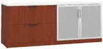 Office Storage Credenza with Glass Doors