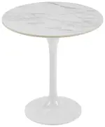 Mid-Century Pedestal Side Table 