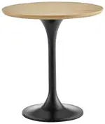 Mid-Century Pedestal Side Table 