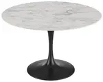 Mid-Century Pedestal Large Round Table 