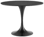 Mid-Century Pedestal Round Table 