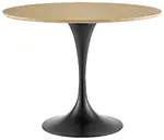 Mid-Century Pedestal Round Table 