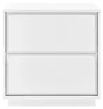 Modern Glossy Side Table with Drawers