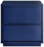 Modern Glossy Side Table with Drawers