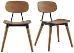 Modern Industrial Side Chair - Set of 2 