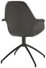 Mid-Century Flared Swivel Chair