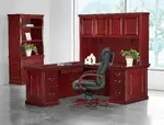 Executive Desk Set with Storage and Chair