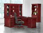 Executive Desk Set with Storage and Chair