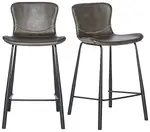 Modern Industrial Counter Stool - Set of 2