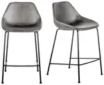 Mid-Century Contour Stool - Set of 2
