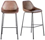 Mid-Century Contour Bar Stool - Set of 2