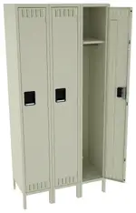 Tall Triple Lockers with Legs